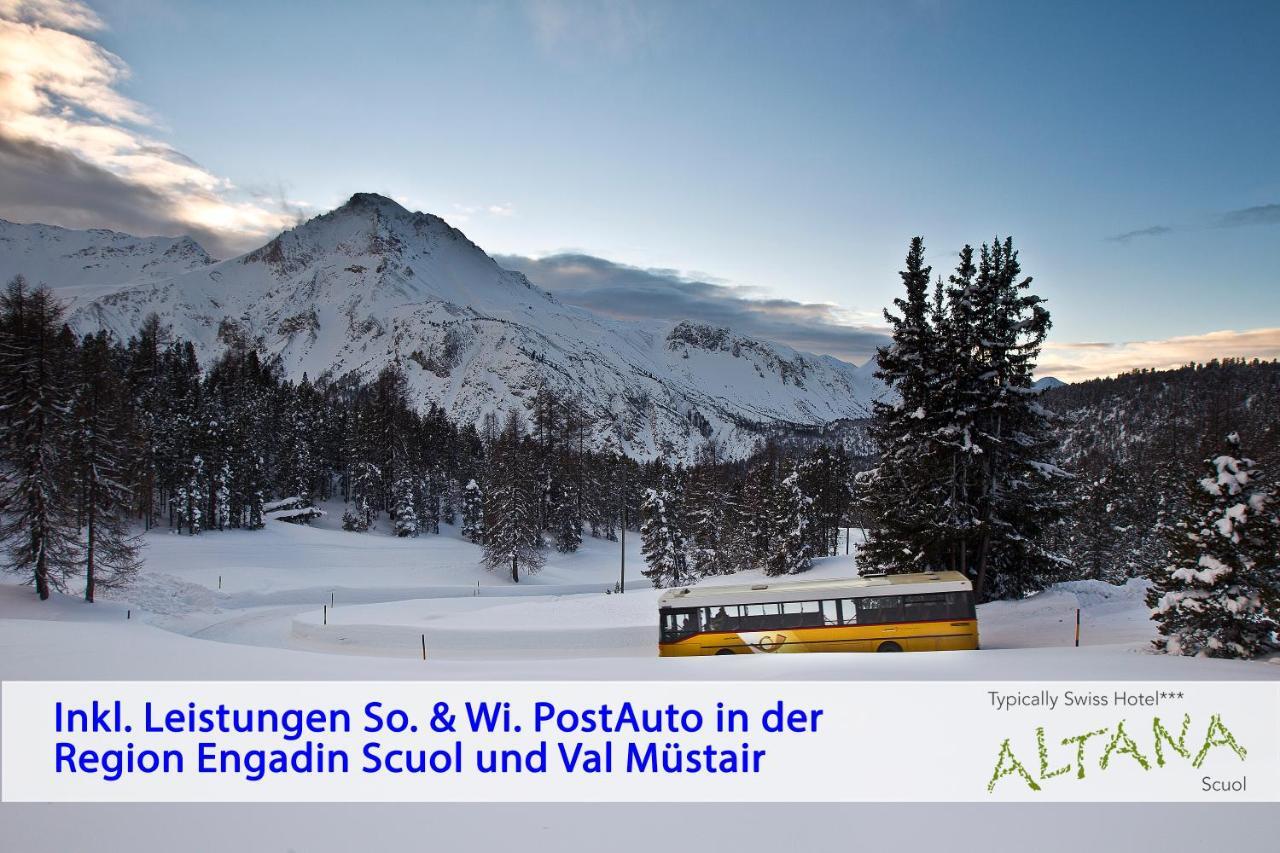 Typically Swiss Hotel Altana Scuol Exterior foto